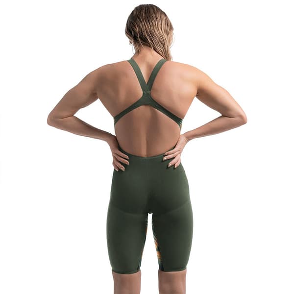 Speedo Fastskin Lzr Pure Valor 2.0 Kneeskin åben Ryg Konkurrencesvømmedragt UK 24 Kvinde