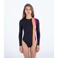 Miniatyrbillede 1 af 6: Hurley Fiji Fantasy Tie Back Badetøj Rosa L Kvinde