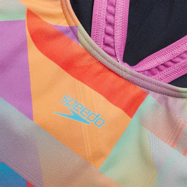 Speedo Digi Placement Splashback Badetøj Flerfarvet 5-6 Years Pige