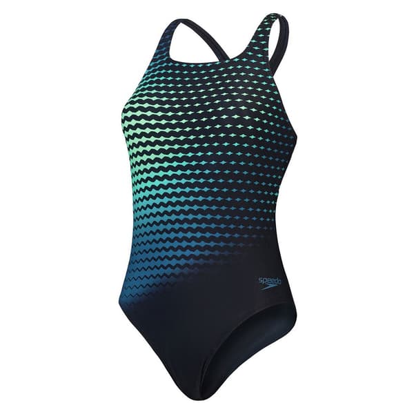 Speedo Digital Printed Medalist Badetøj Flerfarvet UK 30 Kvinde