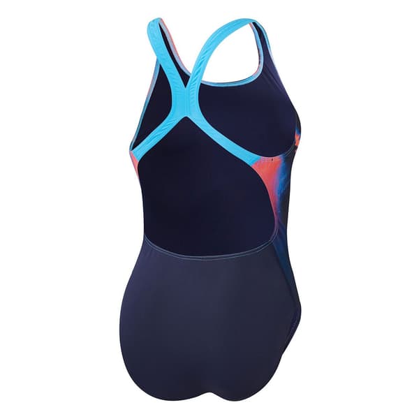Speedo Placement Digital Powerback Badetøj UK 32 Kvinde