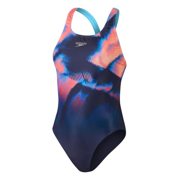 Speedo Placement Digital Powerback Badetøj  UK 32 Kvinde