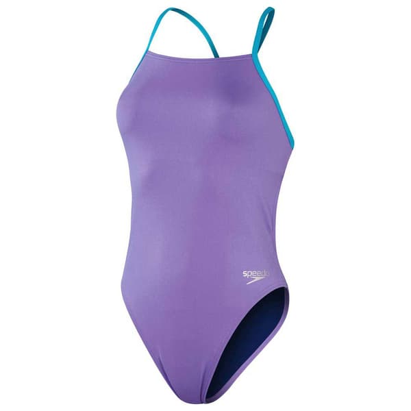 Speedo Solid Lattice-back Badetøj Lilla UK 32 Kvinde