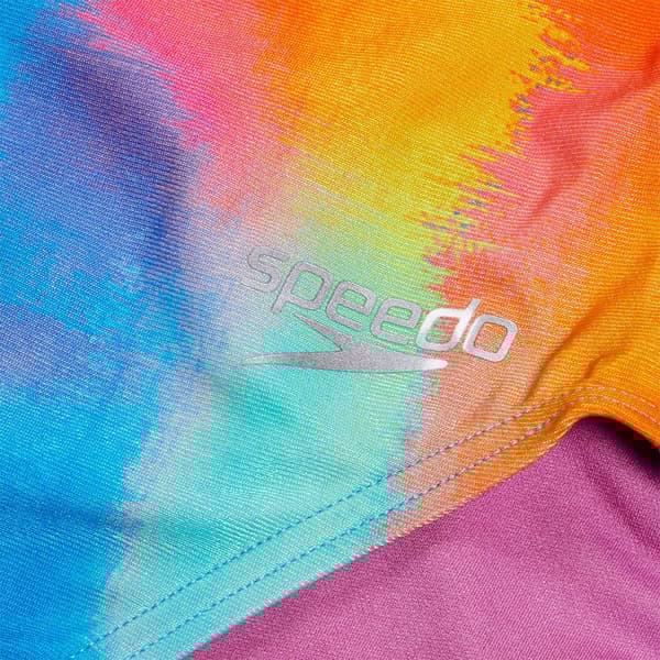 Speedo Allover Vback Badetøj Blå UK 36 Kvinde
