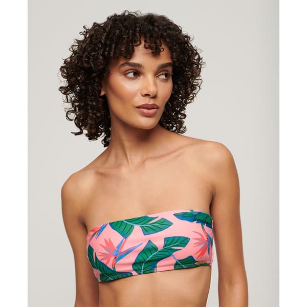 Superdry Tropical Bandeau Bikinitopp Flerfärgad XS Kvinna
