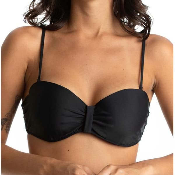 Svart Bandeau Bikinitopp för damer Sun Project