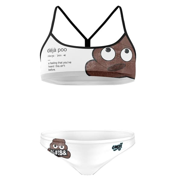 Otso Emoji Deja Poo Bikini  S Kvinna