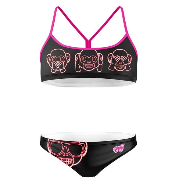 Otso Emoji Monkey Neon Bikini  S Kvinde