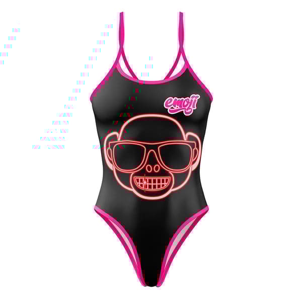 Otso Emoji Monkey Neon Badetøj  L Kvinde