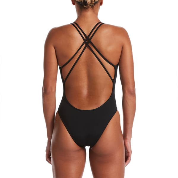 Nike Swim Hydrastrong Solids Spiderback Badetøj Sort US 26 Kvinde