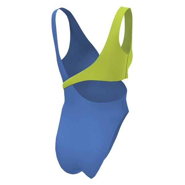 Nike Swim Colorblock Crossover Badetøj Blå XS Kvinde