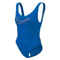 Miniatyrbillede 1 af 3: Nike Swim U-back Multi Logo Badetøj Blå L Kvinde
