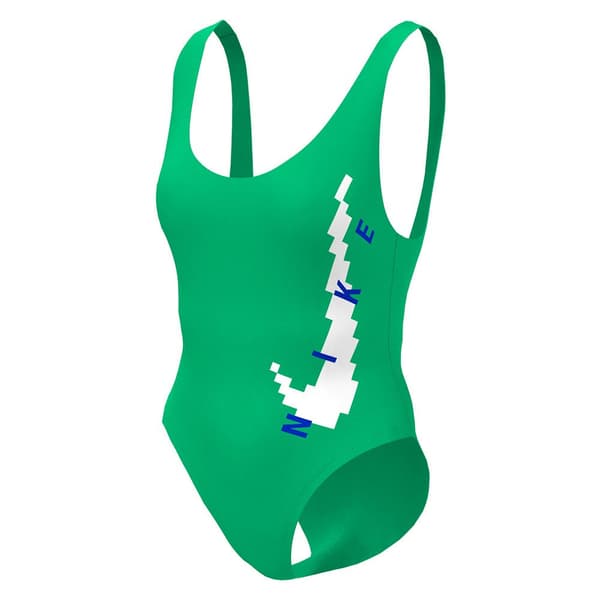 Nike Swim Nessd292 U-back Uimapuku Vihreä XS Nainen