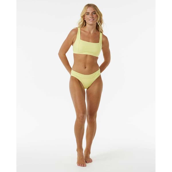 Rip Curl Premium Surf D-dd Crop Bikinitop Gul S Kvinde