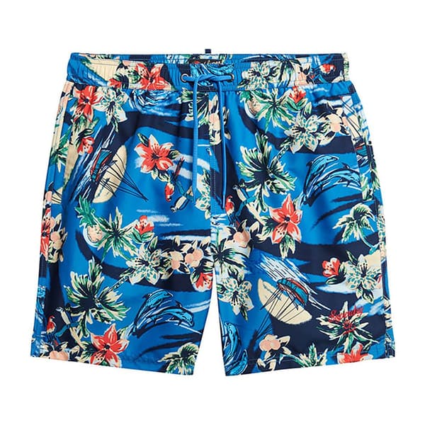 Superdry Hawaiian Print 17´´ Badbyxor Flerfärgad L Man