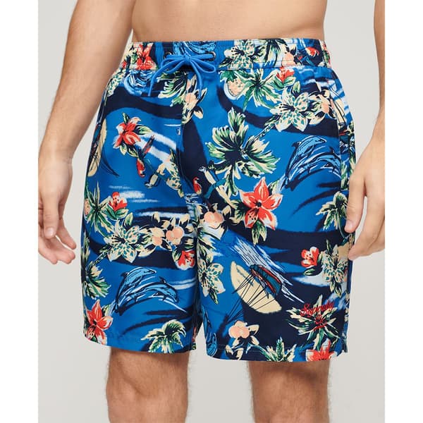 Superdry Hawaiian Print 17´´ Badbyxor Flerfärgad L Man