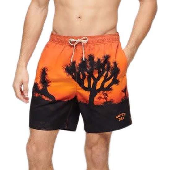 Superdry Photographic 17´´ Badbyxor Orange M Man