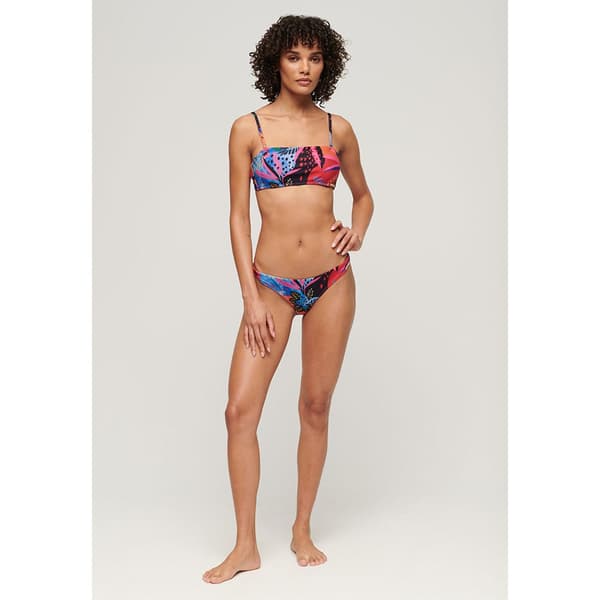 Superdry Tropical Bandeau Bikinitopp Flerfärgad S Kvinna