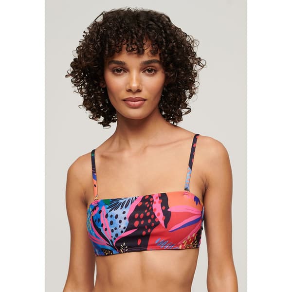 Superdry Tropical Bandeau Bikinitopp Flerfärgad S Kvinna