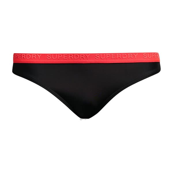 Superdry Elastic Classic Bikini Botten Svart M Kvinna