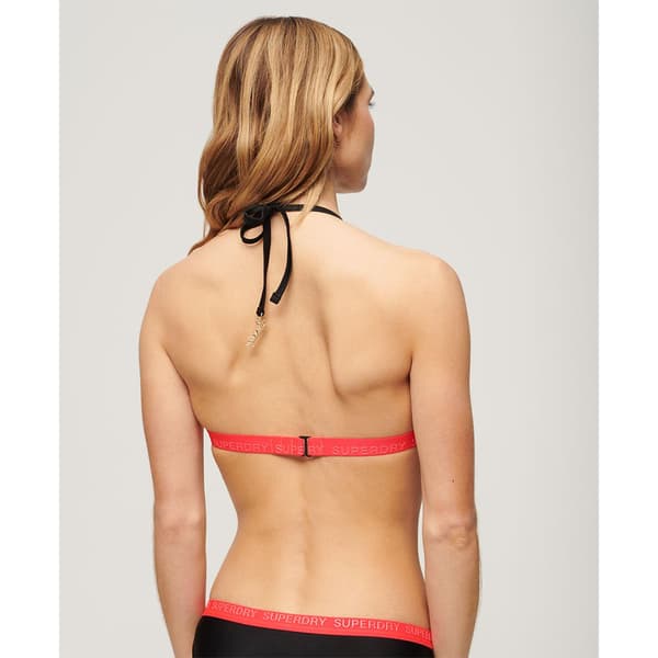 Superdry Triangle Elastic Bikinitop Sort M Kvinde
