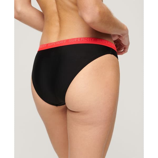 Superdry Elastic Classic Bikinitrusser Sort XS Kvinde