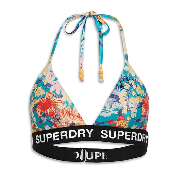 Superdry Logo Triangle Bikinitop Flerfarvet XS Kvinde