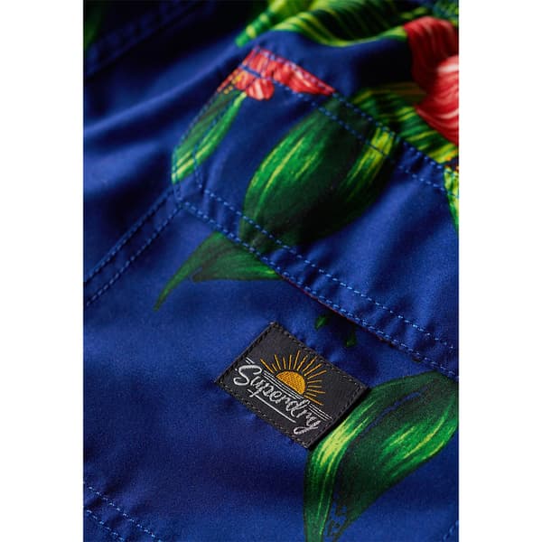 Superdry Hawaiian Print 17´´ Badbyxor Blå M Man