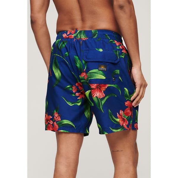 Superdry Hawaiian Print 17´´ Badbyxor Blå M Man