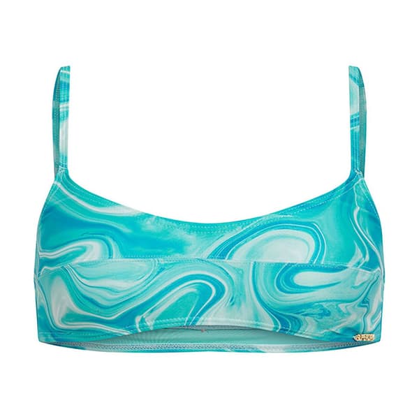 Superdry Print Bralette Bikinitopp Blå M Kvinna