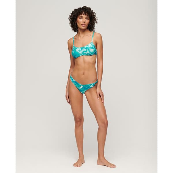 Superdry Print Bralette Bikinitopp Blå M Kvinna