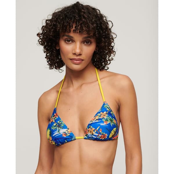 Superdry String Triangle Bikinitop Flerfarvet XS Kvinde