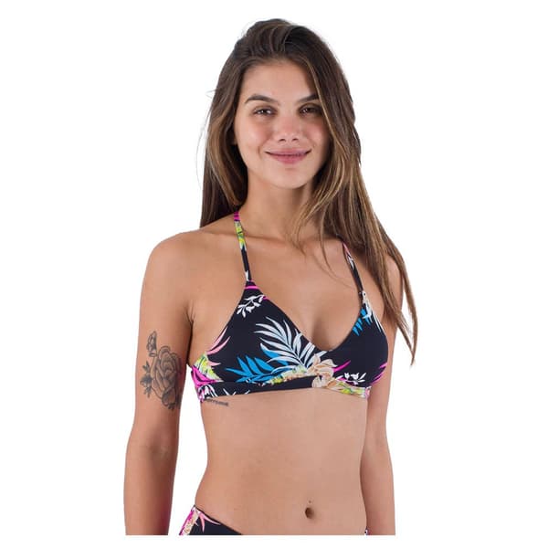 Hurley Hana Adjustable Bikinitop Sort S Kvinde