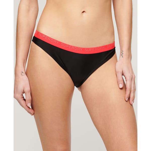 Superdry Elastic Classic Bikini Botten Svart XL Kvinna