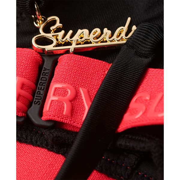 Superdry Triangle Elastic Bikinitopp Svart XL Kvinna