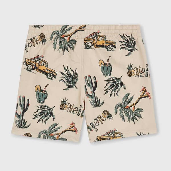 O´neill Mix&match Cali Print 13´´ Badebukser Beige 11-12 Years Dreng