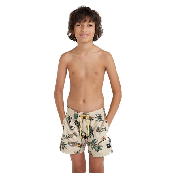 O´neill Mix&match Cali Print 13´´ Badebukser Beige 11-12 Years Dreng