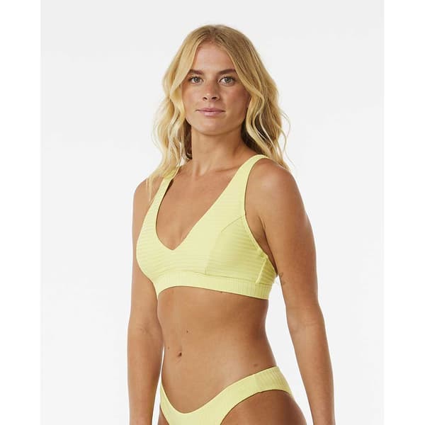 Rip Curl Premium Surf D-dd Deep V Bikinitop Gul XS Kvinde