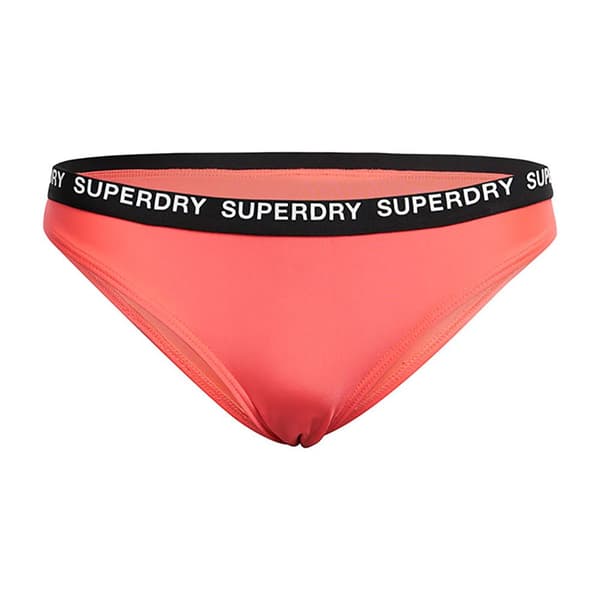 Superdry Elastic Classic Bikini Botten Rosa XL Kvinna