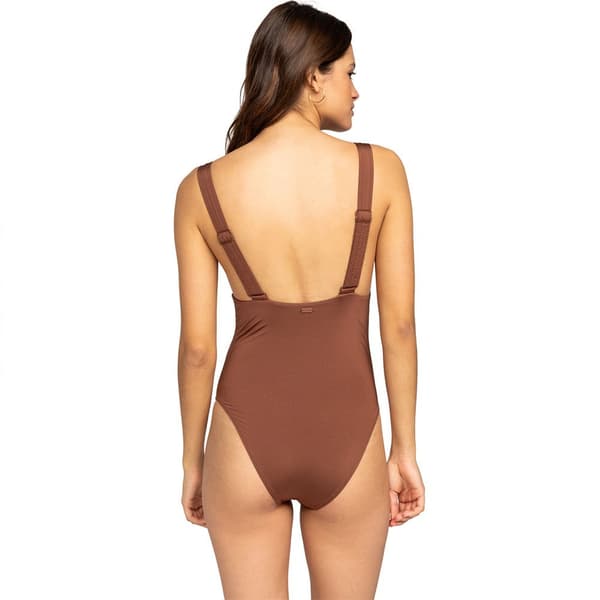 Roxy Silky Island Badetøj Brun L Kvinde