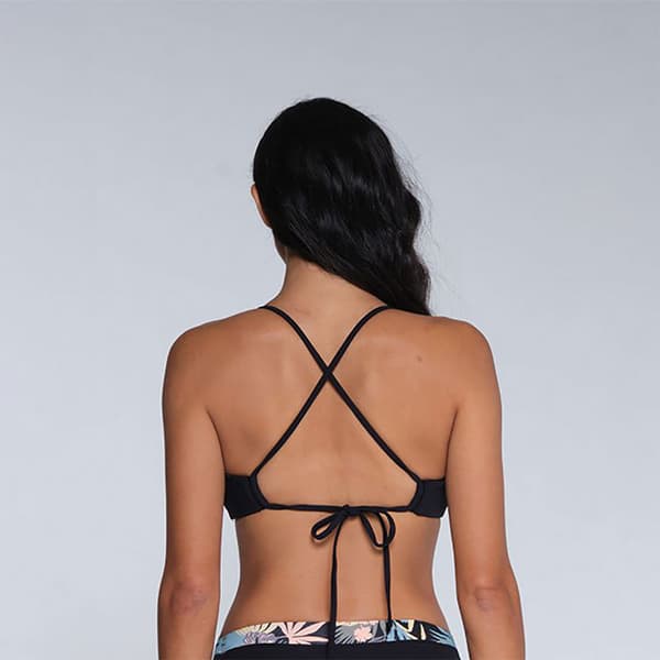 Salty Crew Tandem Reversible Bikinitopp Svart S Kvinna