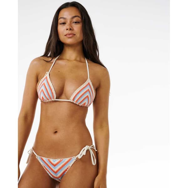 Rip Curl Santorini Crochet Sliding Triangle Bikinitop Orange L Kvinde