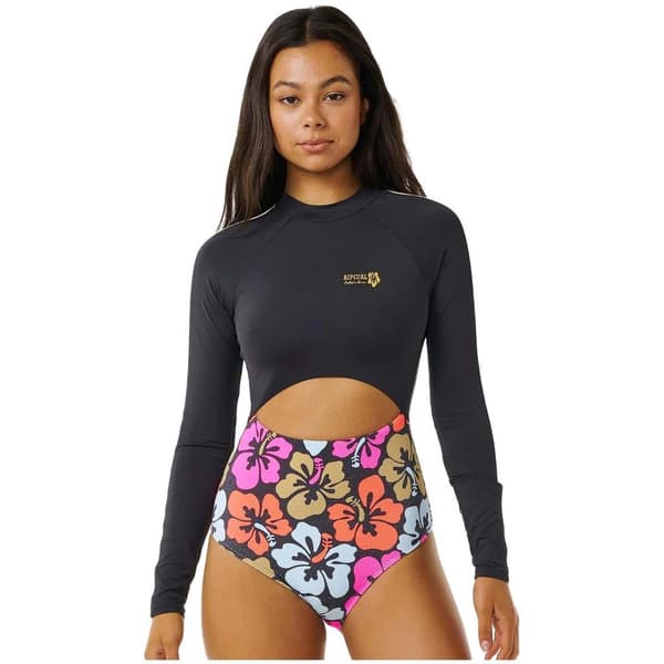 Rip Curl Hibiscus Heat Plice Baddräkt Svart M Kvinna