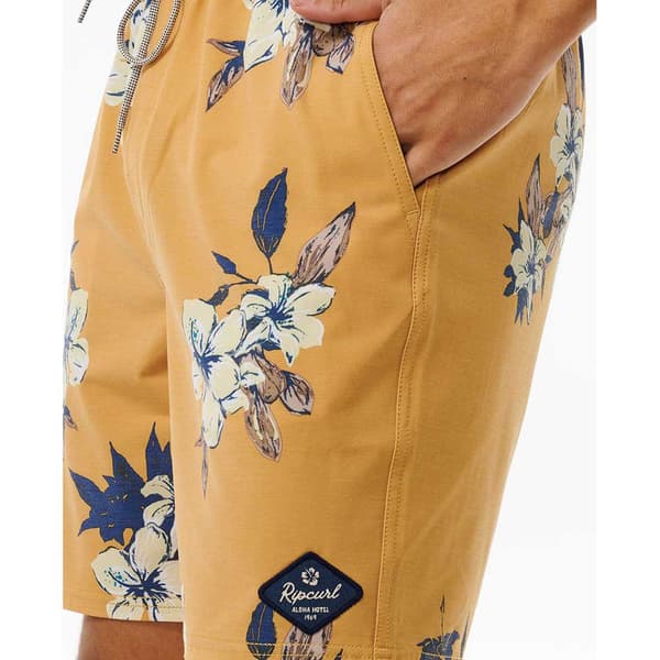 Rip Curl Aloha Hotel Volley Badbyxor Gul XL Man