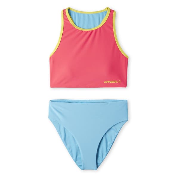 O´neill Brights Sporty Bikini Blå,Rosa 13-14 Years Flicka