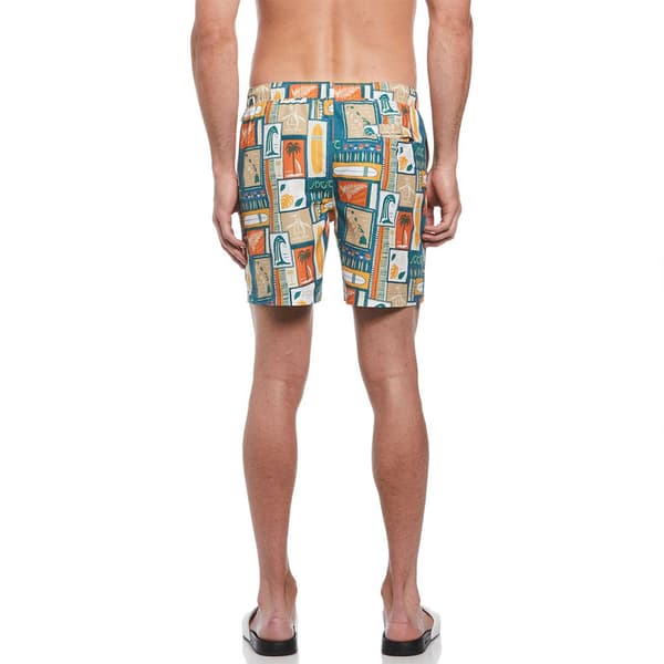 Original Penguin Recycled Polyester Aop Surf Pete Badeshorts Boxer Flerfarvet S Mand