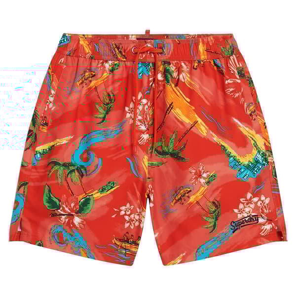 Superdry Hawaiian Print 17´´ Badbyxor Orange 2XL Man