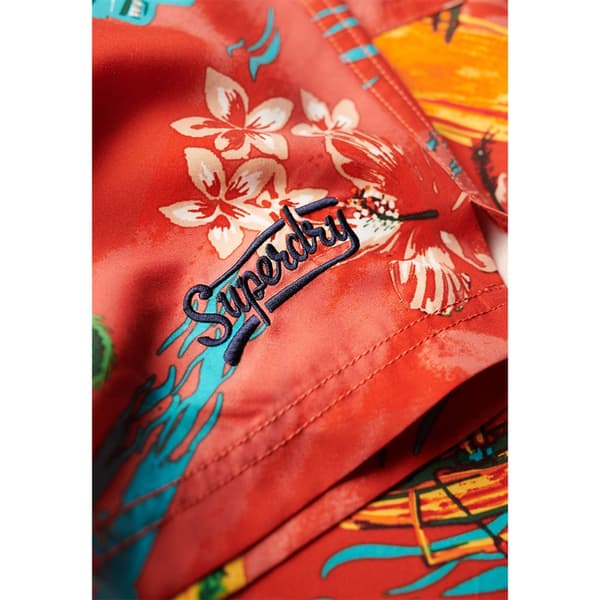 Superdry Hawaiian Print 17´´ Badbyxor Orange 2XL Man