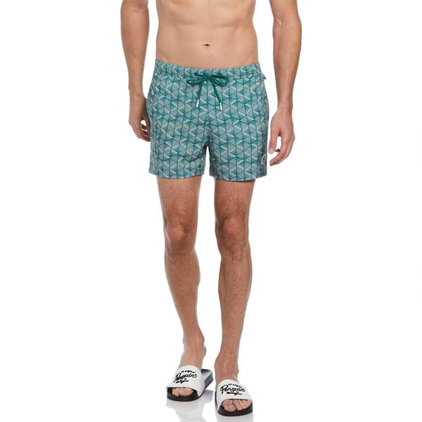 Original Penguin Recycled Polyester Stretch Aop Geo Badbyxor Boxer Flerfärgad L Man