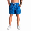 Miniatyrbild 1 av 3: Original Penguin Recycled Polyester Volley Aop Repete Badbyxor Boxer Blå M Man
